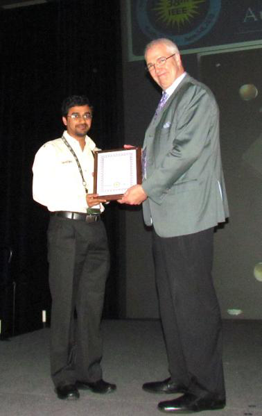 Akhil Mehrotra, QESST Scholar fawarded the Best Student Oral Presentation Award at the 38th IEEE Photovoltaic Specialists Conference (PVSC)