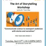 Flyer for the Art of Storytelling Workshop